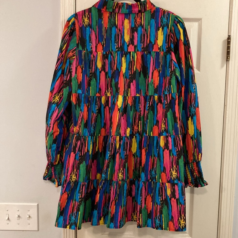 Kaleidoscope Tiered Swing Dress - Picture 2 of 5